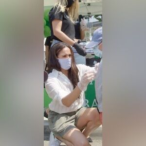 Anthropologie 'Liza' Utility Shorts in Moss Green ASO Meghan Markle